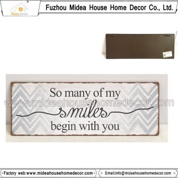 Plaque en fonte antique pour cadeau de promotion